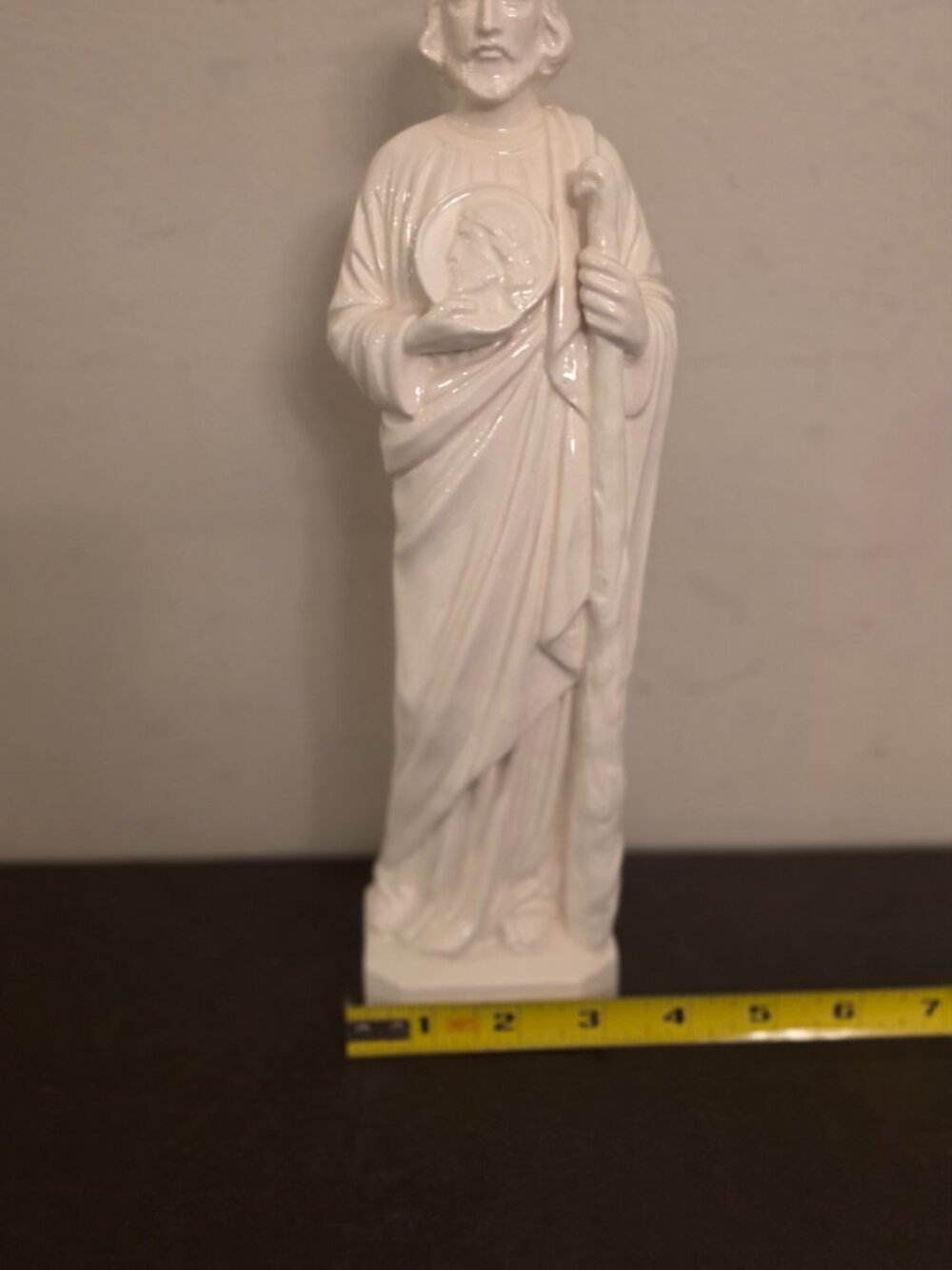 Saint Jude statue is a beautifully Cream Color - Picture 4 of 5